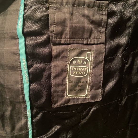 Point Zero Grey Plaid Down Puffer Coat - Picture 11 of 13